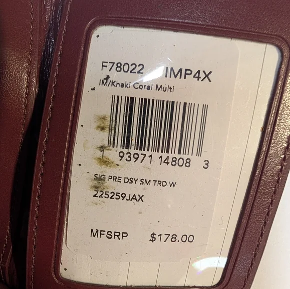 Coach Brown Dusty Pink Floral Wallet NWT - Picture 4 of 4